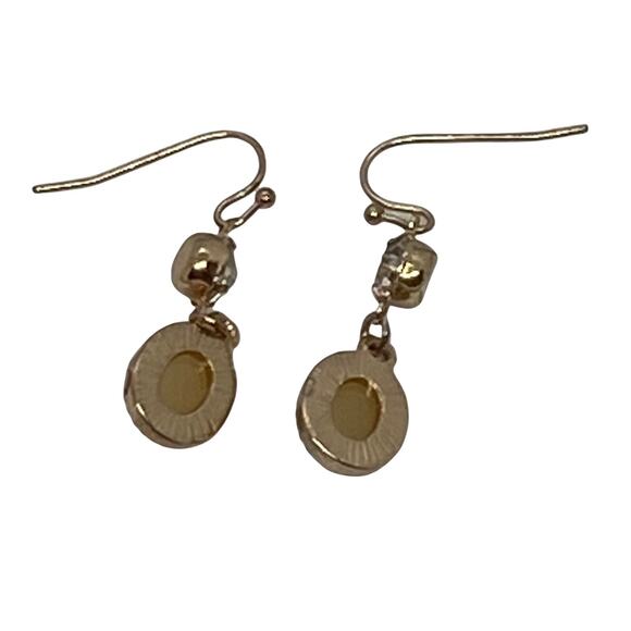 Contemporary Gold Metal Chain Pendant Necklace & Pierced Earrings Set Fashion - Picture 9 of 12